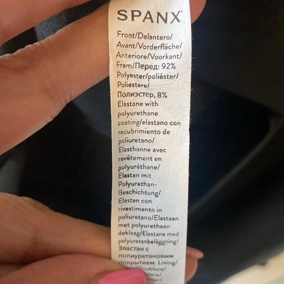 Spanx, Leather-Like Combo Fitted Dress NWT - Picture 10 of 10